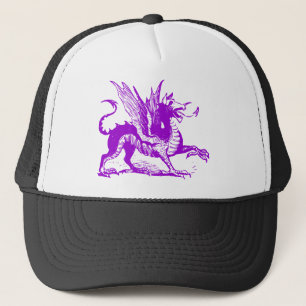 Casquette Gravure de dragon - Violet
