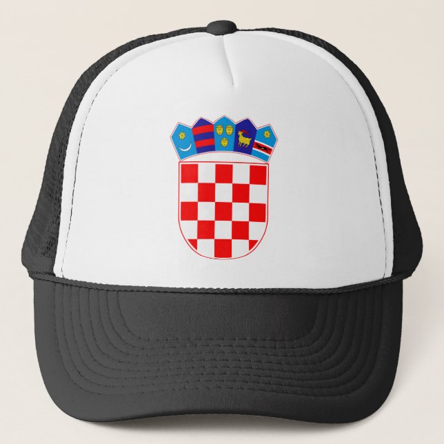 Casquette Grb Hrvatske, manteau des bras croate (Devant)