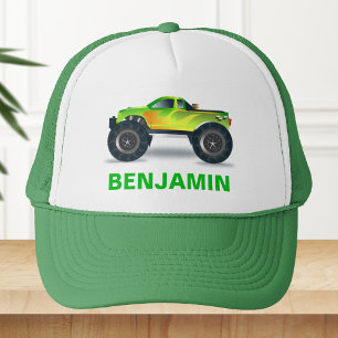 Casquette Green Monster Truck Kids