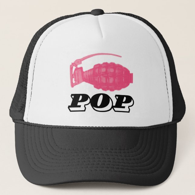 Casquette Grenade rose Pop (Devant)