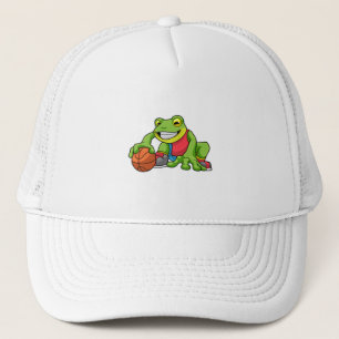 Casquette Grenouille aux sports avec basket-ball