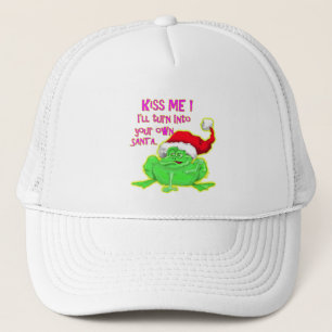 Casquette Grenouille avec chapeau de Père Noël Drôle de dire