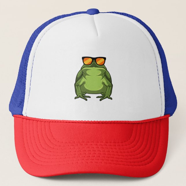 Casquette Grenouille avec lunettes de soleil (Devant)