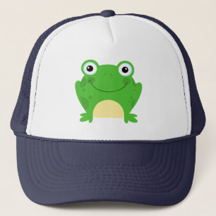 Casquette Grenouille de l'Amphibien Green Cute