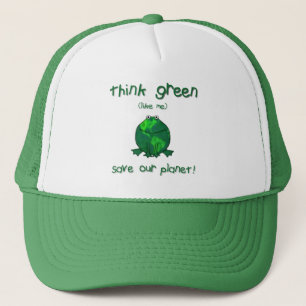 Casquette Grenouille de l'environnement de jour de la terre