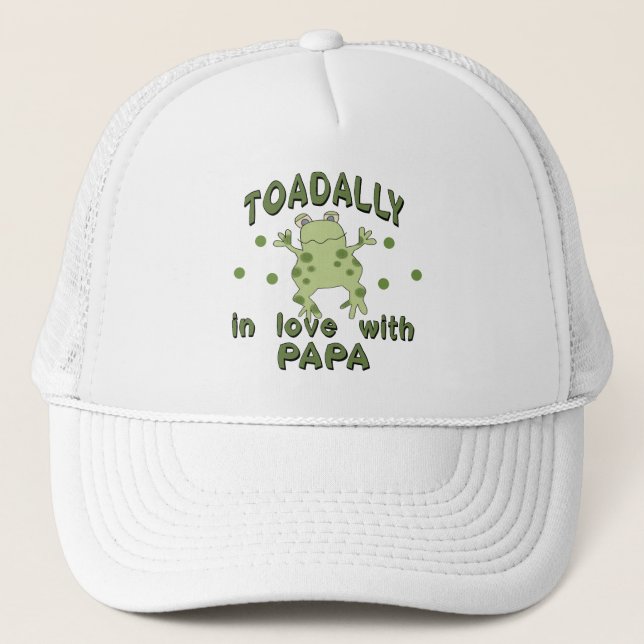 Casquette Grenouille de papa d'amour de TOADALLY (Devant)