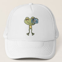 Grenouille en photographe avec caméra