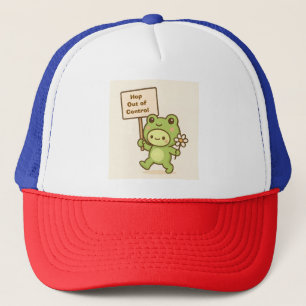Casquette Grenouille HOP Hors de Contrôle Vie Mignonne et Fa