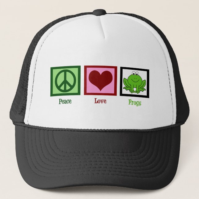 Casquette Grenouilles Peace Love (Devant)