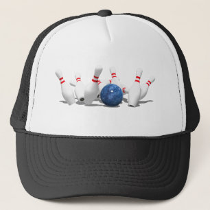 Casquette Grève ! Boule de Bowling & Épingles :