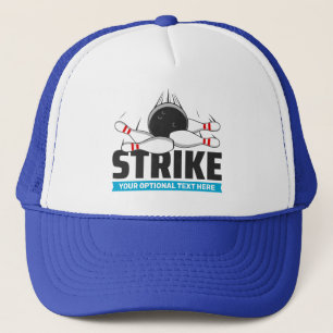 Casquette Grève de bol de texte personnalisé
