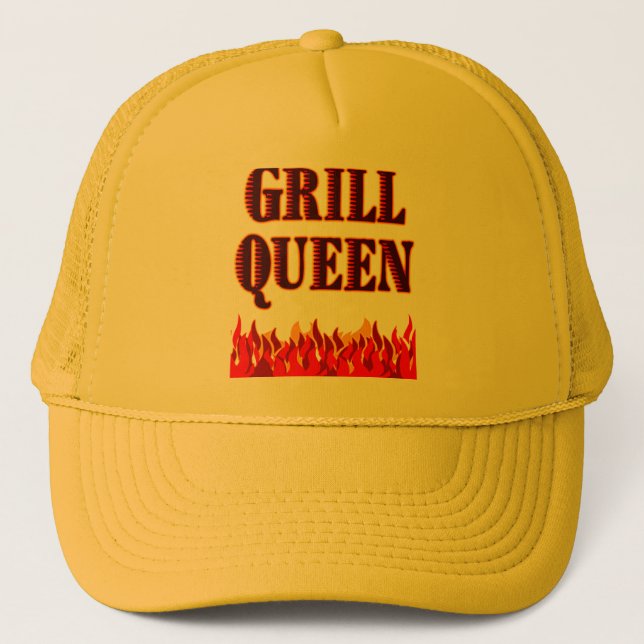 Casquette Grill Queen Funny BBQ Dit (Devant)