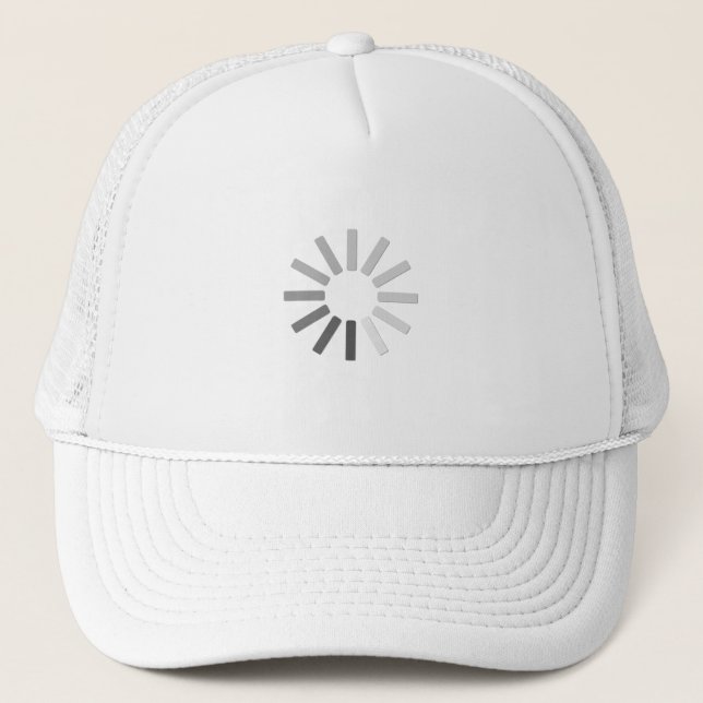casquette gris de symbole de chargement (Devant)