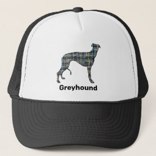 Casquette Gris Silhouette de chien jaune et gris