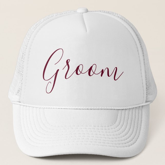 Casquette Groom Calligraphie (Devant)
