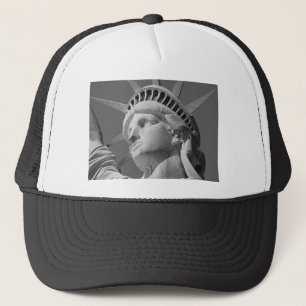 Casquette Gros plan noir et blanc Statue de la Liberté