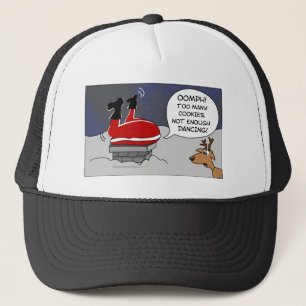 Casquette Grosse bande dessinée drôle coincée de danse de