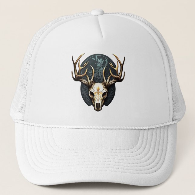 Casquette Grosse Chasse Au Crâne De Cerfs (Devant)