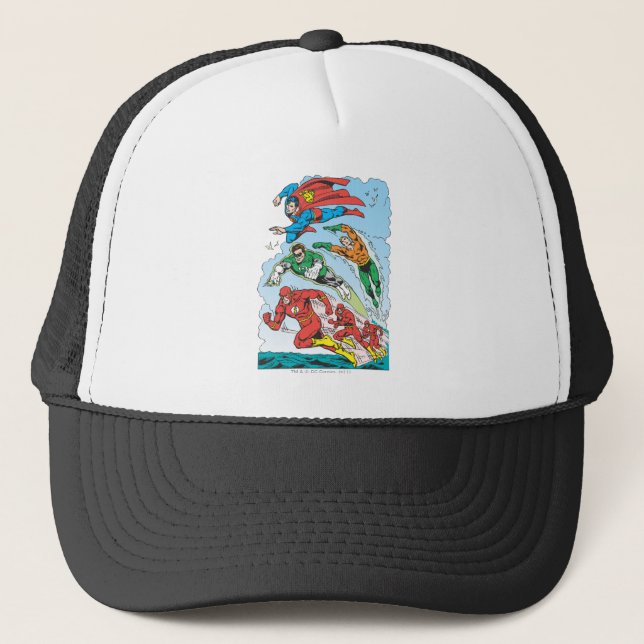 Casquette Groupe 3 de la Ligue de la justice de l'Amérique (Devant)