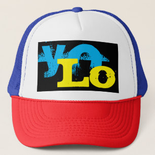 Casquette grunge coloré YOLO 