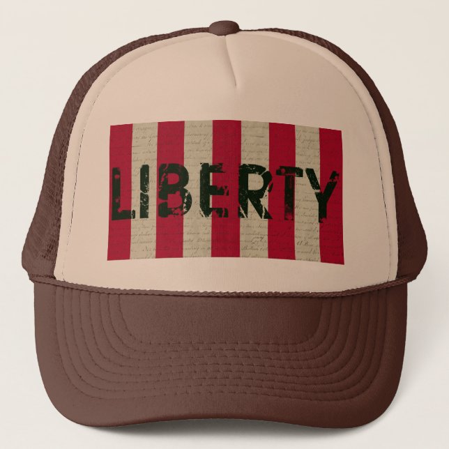 Casquette Grunge de drapeau de liberté (Devant)