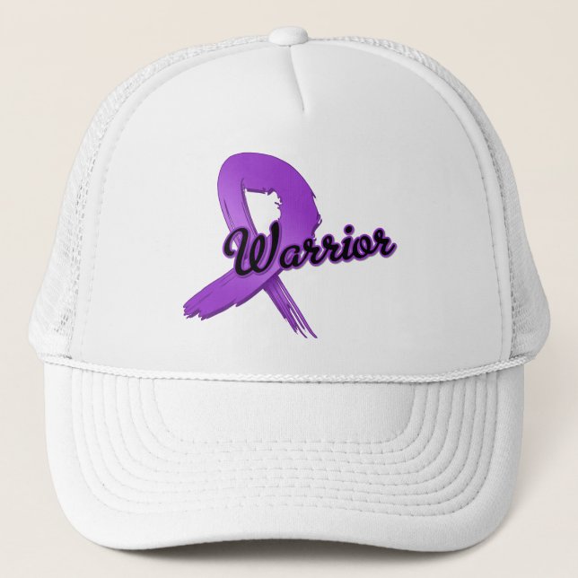 Casquette Grunge du guerrier du cancer du pancréas (Devant)