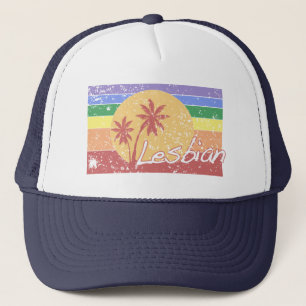 Casquette grunge vintage de coucher du soleil