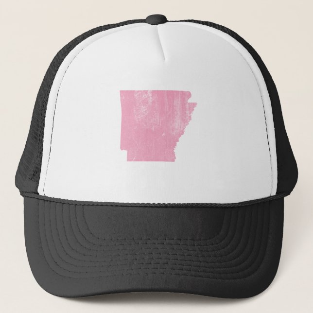Casquette Grunge vintage rose de l'Arkansas (Devant)
