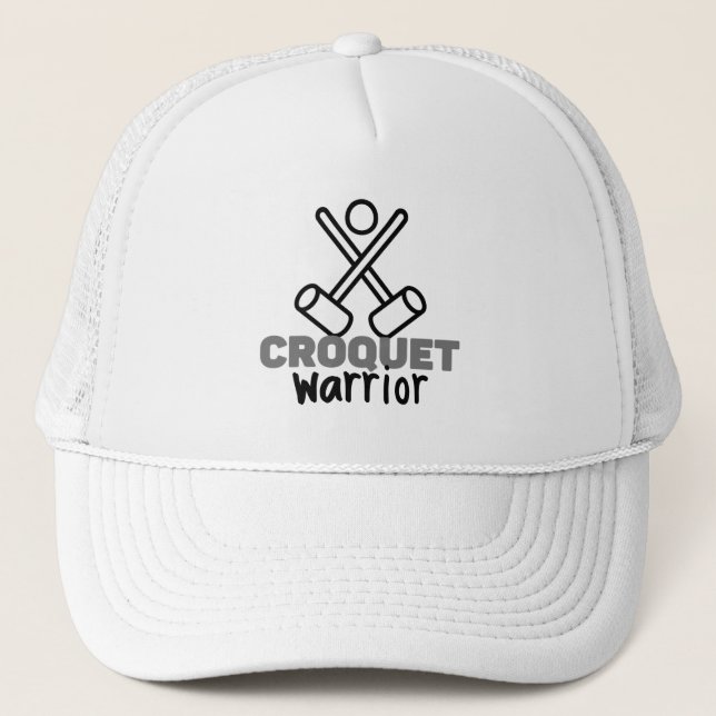 Casquette Guerrier du Croquet. (Devant)