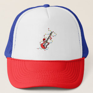 Casquette Guitare Électrique Père Noël Musique Amoureux de N