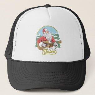 Casquette Guitare Jouant au Père Noël   Noël