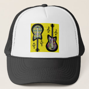 Casquette Guitares colorées Mardi Gras