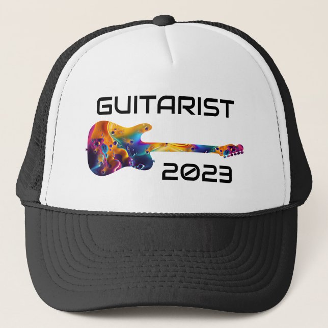 CASQUETTE GUITARISTE 2023 CADEAU DE BANDE DE GUITARISTE COLO (Devant)