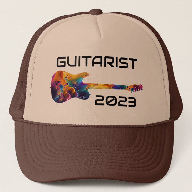 CASQUETTE GUITARISTE 2023 CADEAU DE BANDE DE GUITARISTE COLO (Devant)