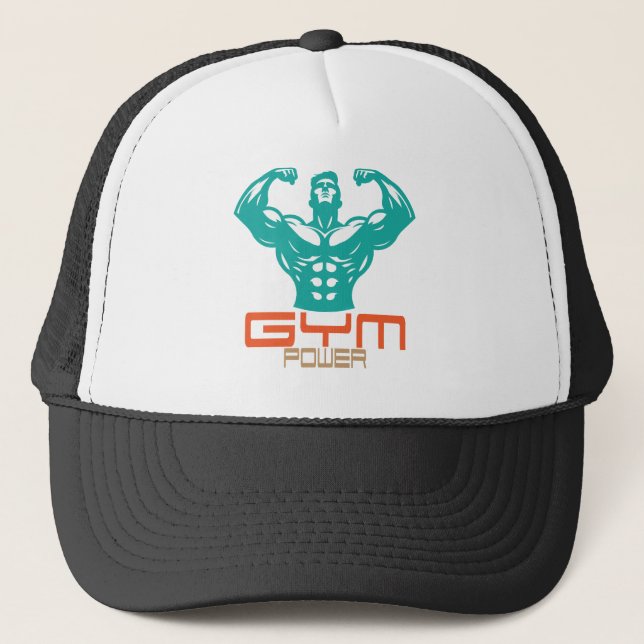 Casquette Gym Power Motivation Fitness Strength Workout (Devant)