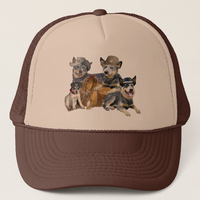 Casquette Habillement occidental bleu de thème de Heeler (Devant)