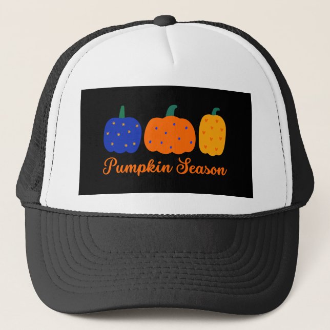 Casquette Halloween de la saison citrouille (Devant)