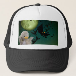 Casquette Halloween de maman, chauve-souris et lune