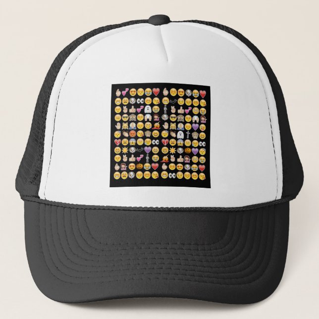 Casquette halloween emoji (Devant)