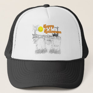 Casquette halloween graveyard