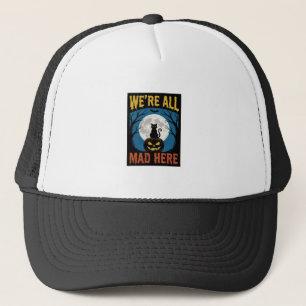 Casquette Halloween Nous Étions Tous Fous Ici Lune Chat Citr