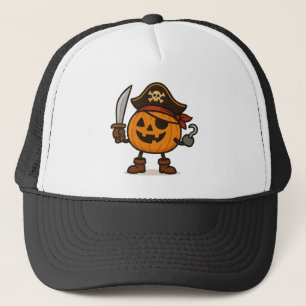 Casquette Halloween pirate Jack-o-Lantern