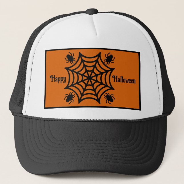 Casquette Halloween Spiderweb personnalisé (Devant)