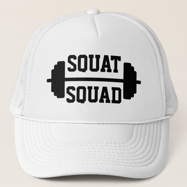 Casquette Haltère accroupi de peloton de séance (Devant)