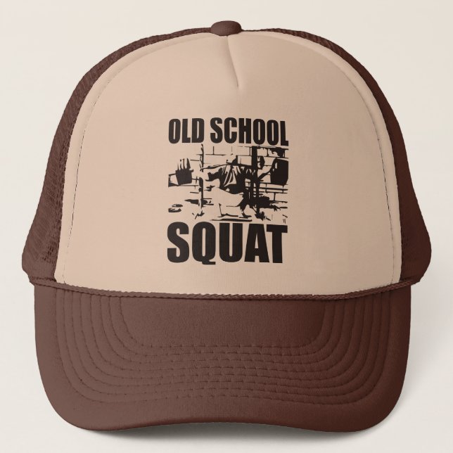 Casquette Haltérophilie - Old School Squat (Devant)