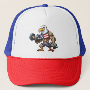 Casquette Haltérophilie patriotique américaine aigle chauve