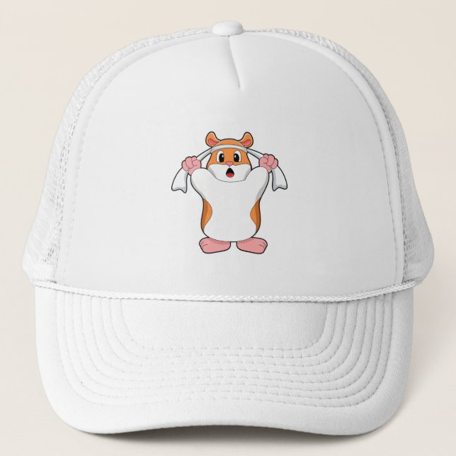 Casquette Hamster avec serviette (Devant)