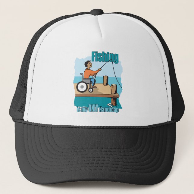Casquette Handicap Fauteuil Roulant Pêche (Devant)