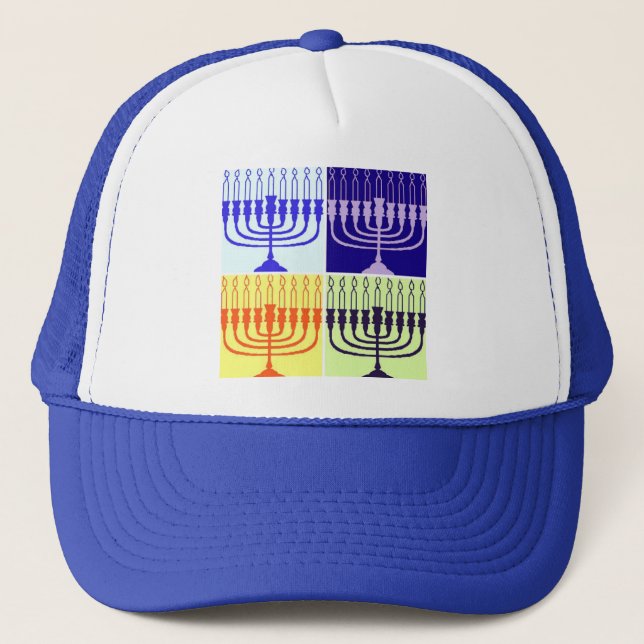 Casquette Hanoukka Menorah (Devant)