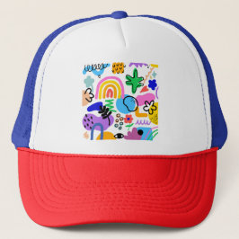 Casquette Happy and colorful abstract designs